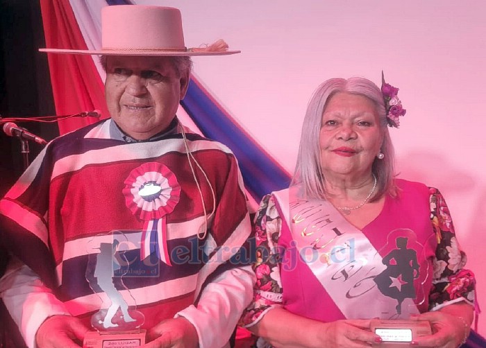 Mirella Cisternas y Aldo Basualdo, segundo lugar. 