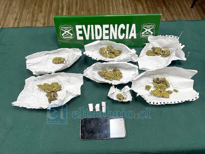 Droga incautada.
