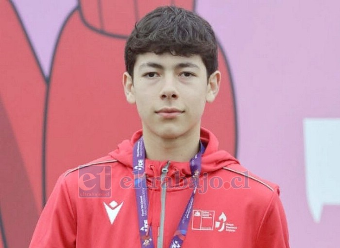 Alonso Hormazábal clasificó a los Juegos Sudamericanos Escolares 2025 en Salto Alto