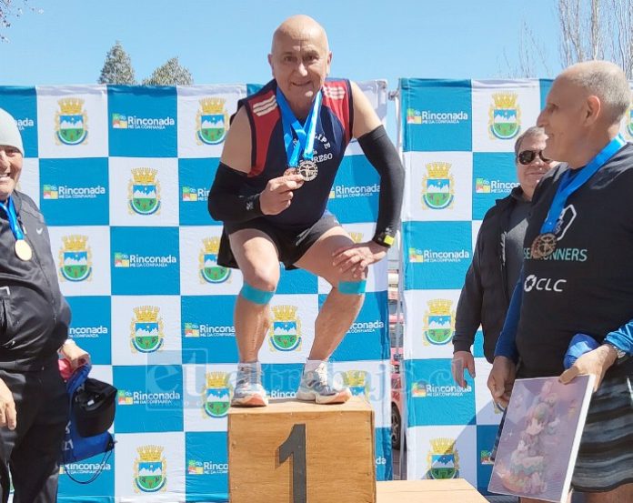 En la corrida de Rinconada, Jorge Estay pudo subir al primer lugar del podio.