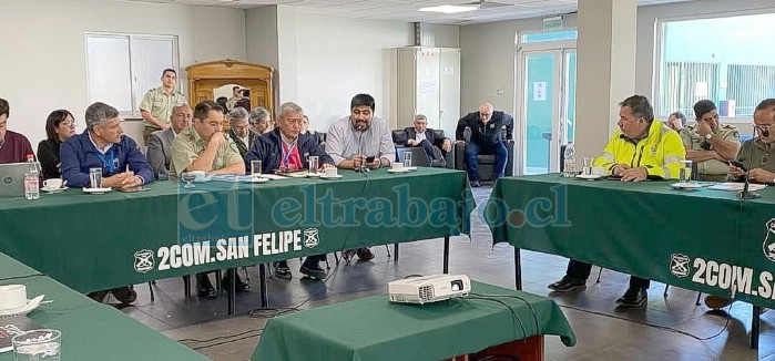 Sesión STOP de Carabineros abordó las cifras de delitos en Aconcagua. 