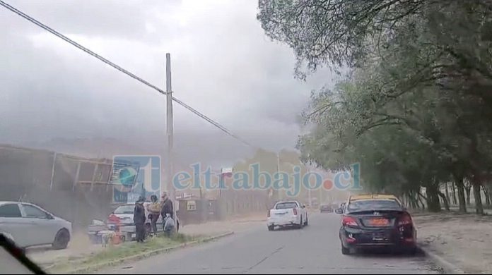 Fuerte viento se hizo presente pasado el mediodía.