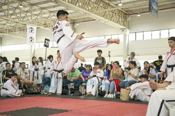 El deportista durante su participación en el reciente Panamericano realizado en Curitiba, Brasil.