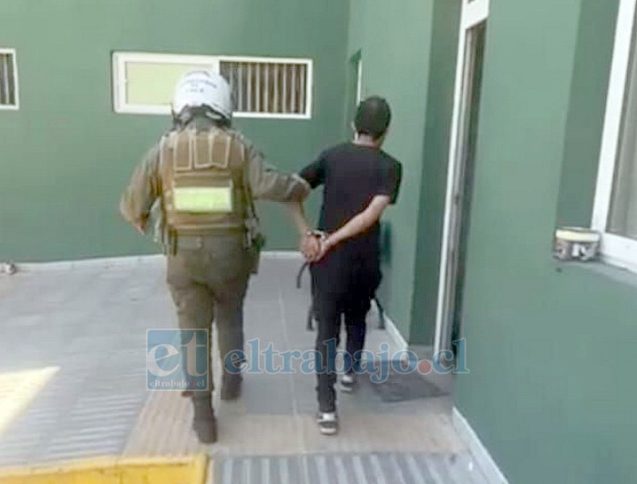El otro detenido. Ambos sujetos registran domicilio en Panquehue.