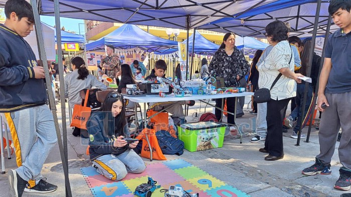 Variados fueron los experimentos que presentaron los estudiantes. 