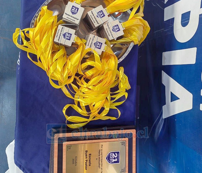 Algunas de las medallas y reconocimientos entregados a los establecimientos participantes durante la jornada.