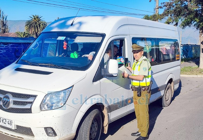 Carabineros realizó campaña ‘Respeta los límites de velocidad en zona urbana’.