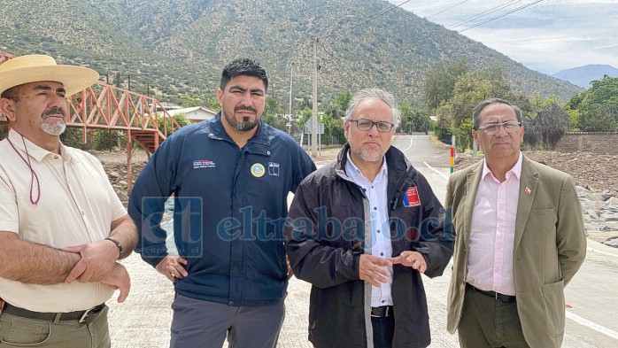 Autoridades y vecinos visitaron el avance de las obras.