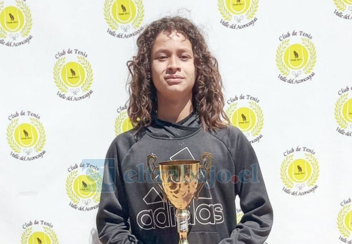 Demetrio Cuevas, tenista sanfelipeño de 13 años, se coronó campeón del Tour Aconcagua.