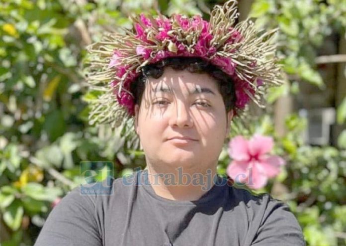 Esteban Manuel Bórquez Rojas, joven sanfelipeño que sufrió un complicado accidente en Rapa Nui el pasado 10 de noviembre.