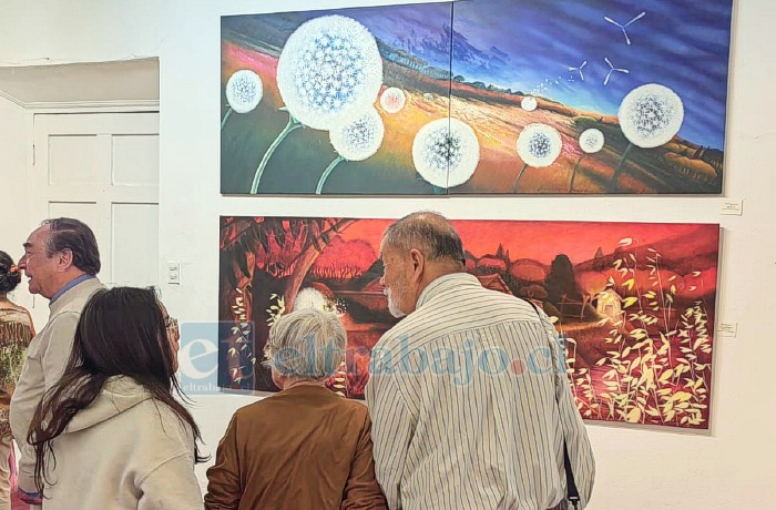 La muestra de pinturas se encuentra exhibida en el Centro Almendral hasta el 4 de enero de 2026.