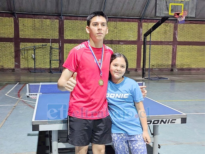 Bastián Lucero terminó este año a la cabeza de la serie Todo Competidor. En la imagen junto a su hermana Amalia.