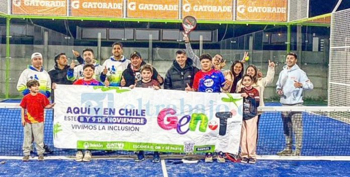 Emiliano, junto a su familia, amigos y colaboradores, entregará toda su energía en la Padeltón que se desarrollará este fin de semana. (Archivo de la Padeltón 2024).