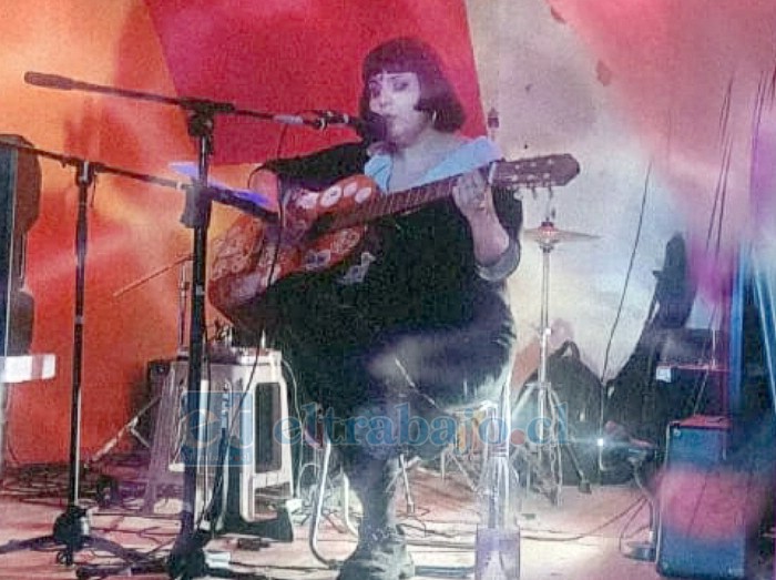 La cantante santamariana en una de sus presentaciones.