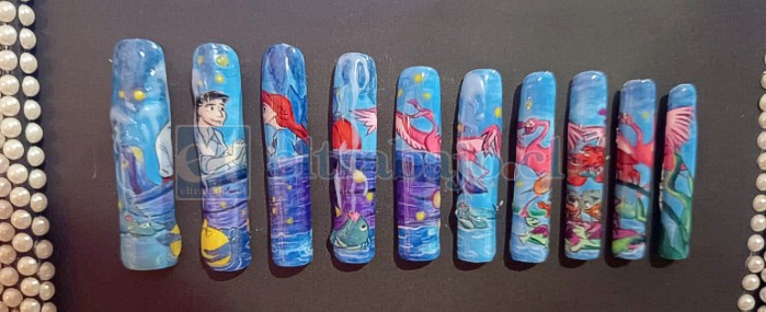 Este es el set con el que Katherine participó en el concurso, inspirado en la película ‘La Sirenita’.