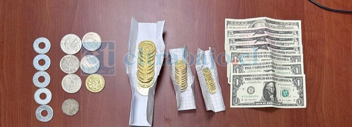 Estas eran las ‘monedas de oro’ utilizadas por estos delincuentes.