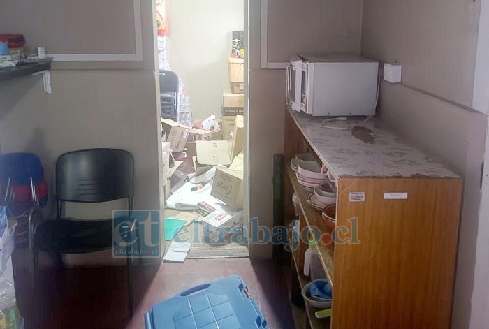 Así quedaron las dependencias de la Oficina de la Niñez.