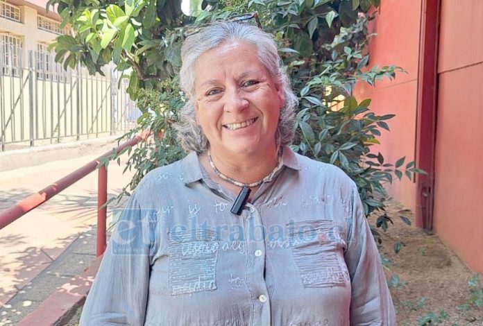 Alma Araya, presidenta del Colegio de Profesores de San Felipe.
