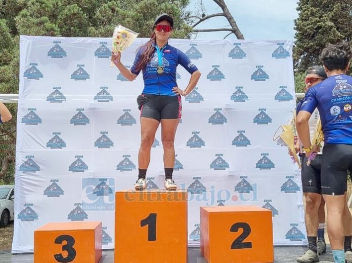 Andrea Rodríguez Olivares se consagró campeona regional en la categoría Mountain Bike XCM en el campeonato Copa Aconcagua MTB.