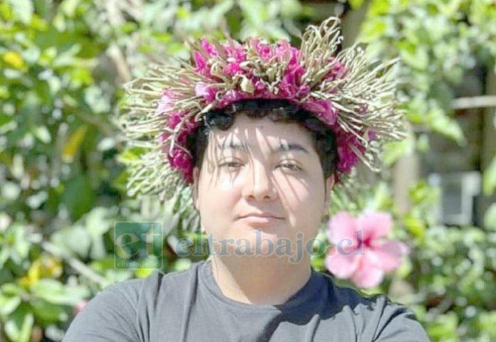 Esteban Bórquez, joven accidentado en Rapa Nui.