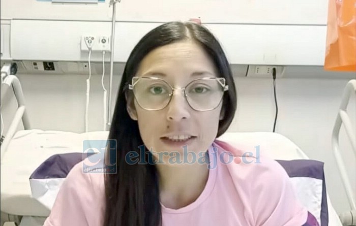 Jacqueline Lincura, mujer de 34 años, residente de la comuna de Los Andes.