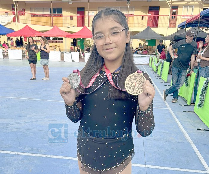 Sofía Chaparro Carvacho, campeona nacional en la categoría Artístico.