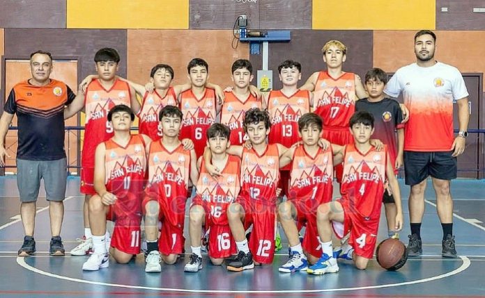 El equipo U13 de San Felipe Basket fue campeón de su serie en la ‘Promesas de Chile’