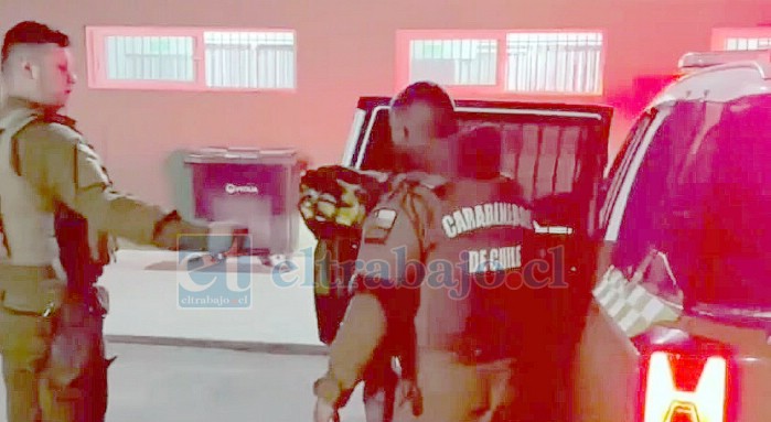 Carabineros detuvo a este malviviente.