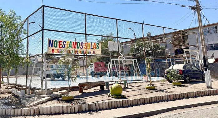 Así era antes el espacio deportivo de la Villa Departamental.