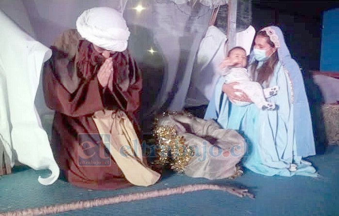 Registro de presentaciones anteriores del ‘Pesebre en Vivo’, que reflejan la puesta en escena del espectáculo.