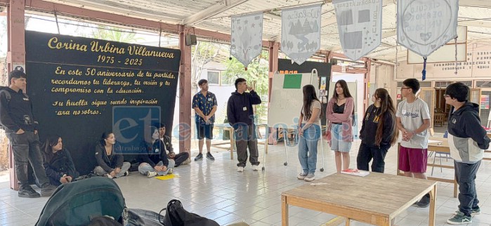 Estudiantes de enseñanza media participan en el English Summer Camp 2026 que se desarrolla en el Liceo Bicentenario Corina Urbina Villanueva de San Felipe.