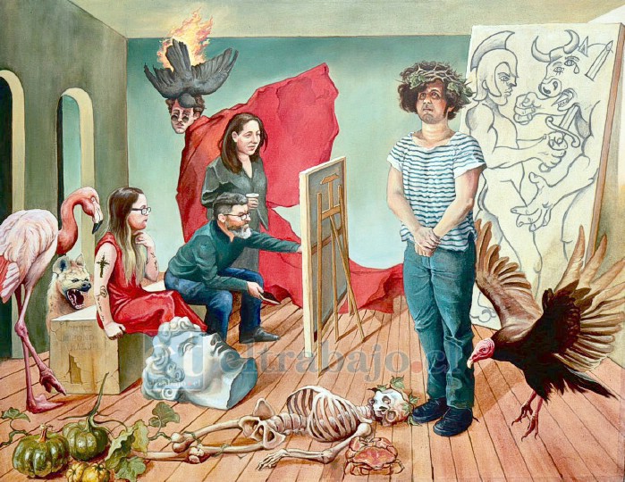 ‘La paradoja del fracaso’, un óleo sobre lienzo de 165 de largo por 135 de ancho.