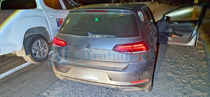 Este es el vehículo recuperado en Llay Llay.