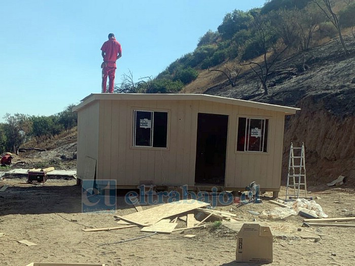 Estas son las viviendas de emergencia entregadas en Catemu.