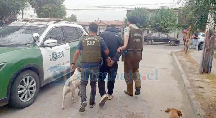 Delincuente fue detenido en calle Chorrillos.