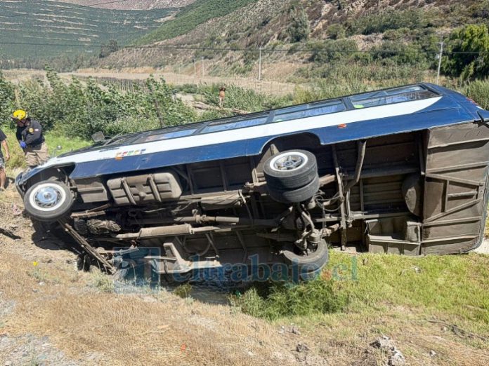 Ocho lesionados dejó accidente en Catemu.