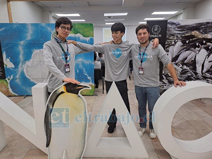 Bruno Peralta y Joaquín Meza se preparan para viajar en marzo a la Base Profesor Julio Escudero, tras adjudicarse la Feria Antártica Escolar 2025.
