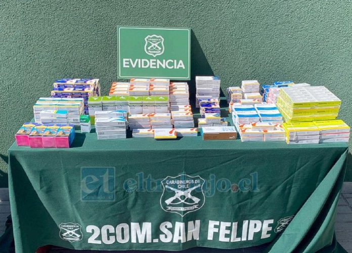 Evidencia de los fármacos incautados este domingo en la feria de Diego de Almagro.