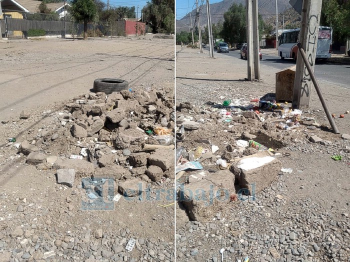 La acumulación de basura y escombros permanece desde diciembre en la intersección de Diego de Almagro con Chorrillos, pese a las reiteradas denuncias de los residentes.