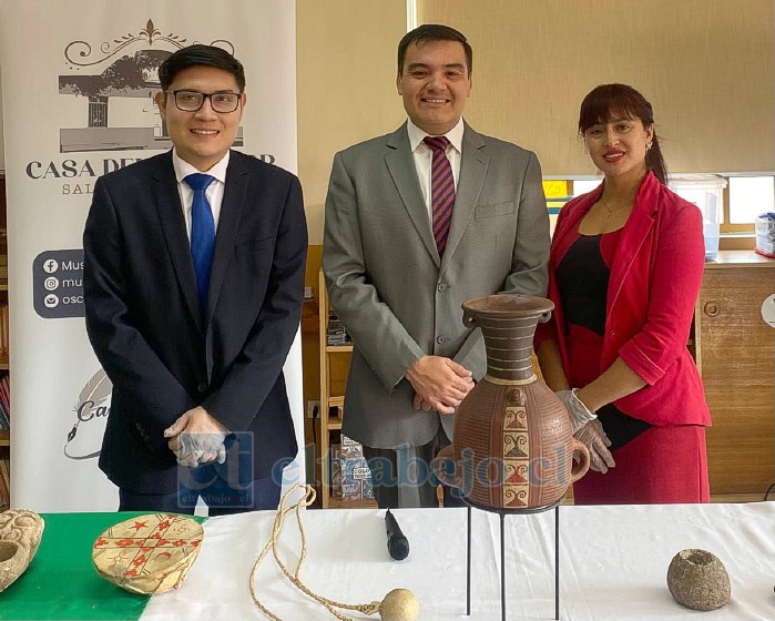 Rodrigo Céspedes, Oscar Quiroz y Cristabel Ibacache, piezas importantes en la cristalización del museo.