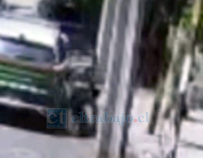 Momento de la detención de este delincuente.