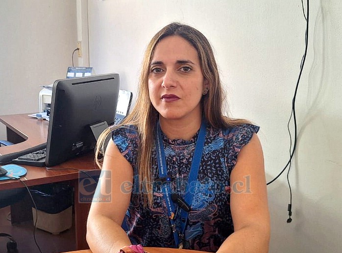 Valeria Cádiz, enfermera referente de procuramiento de órganos y tejidos del Servicio de Salud Aconcagua.