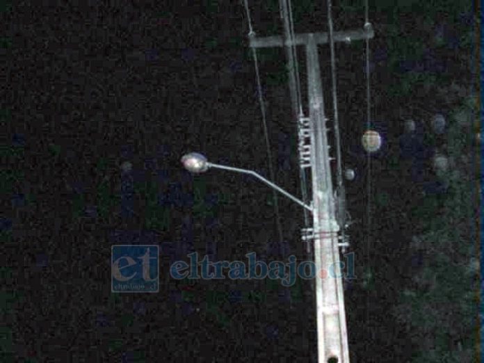 Corte de luz afectó a gran parte de Aconcagua el domingo.