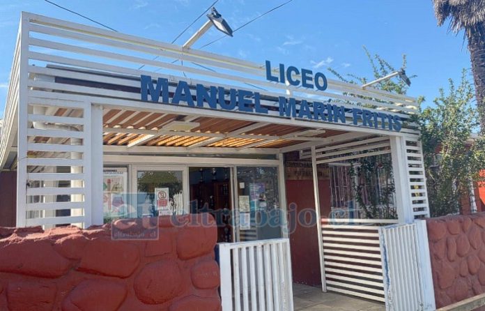 Menor ingresó con un cuchillo al Liceo Manuel Marín Fritis de Putaendo.