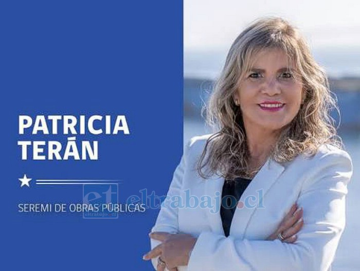 La sanfelipeña Patricia Terán, fue nombrada como nueva Seremi de Obras Públicas.