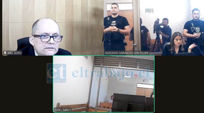 Parte resolutiva de la audiencia de control por femicidio en el Juzgado de Garantía de San Felipe, 18 de marzo de 2026.