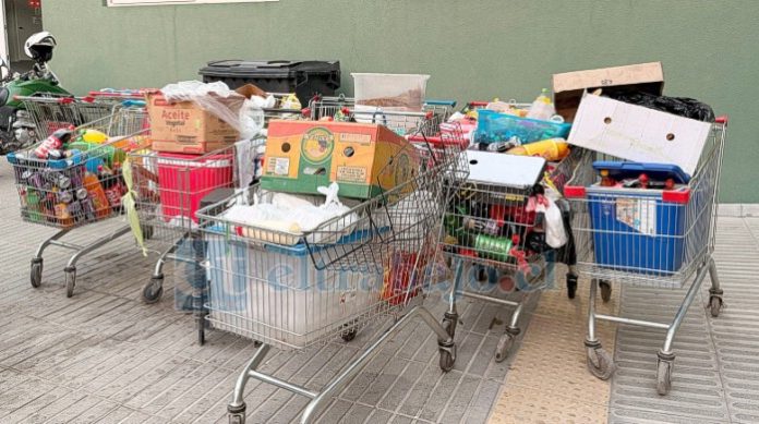 Mercadería decomisada de las cocinerías en Diego de Almagro el pasado lunes (Imagen de archivo).