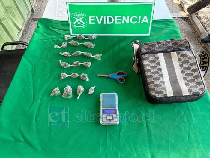 Evidencia de las especies incautadas.