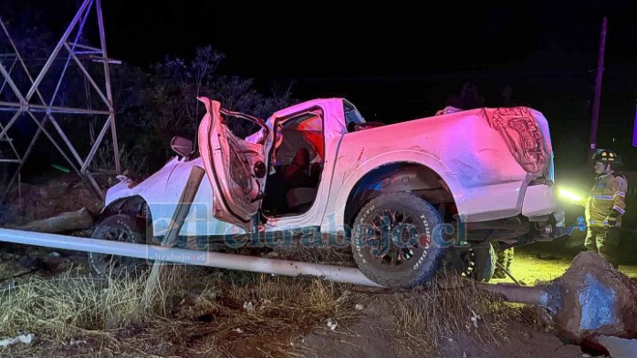 Joven perdió la vida en el sector de El Sauce (Imagen: Primera Compañía Bomba Andes).