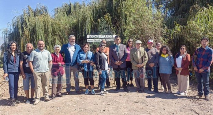 Inauguración de la segunda etapa del proyecto Bosques del Futuro en el sector El Pino de Santa María.